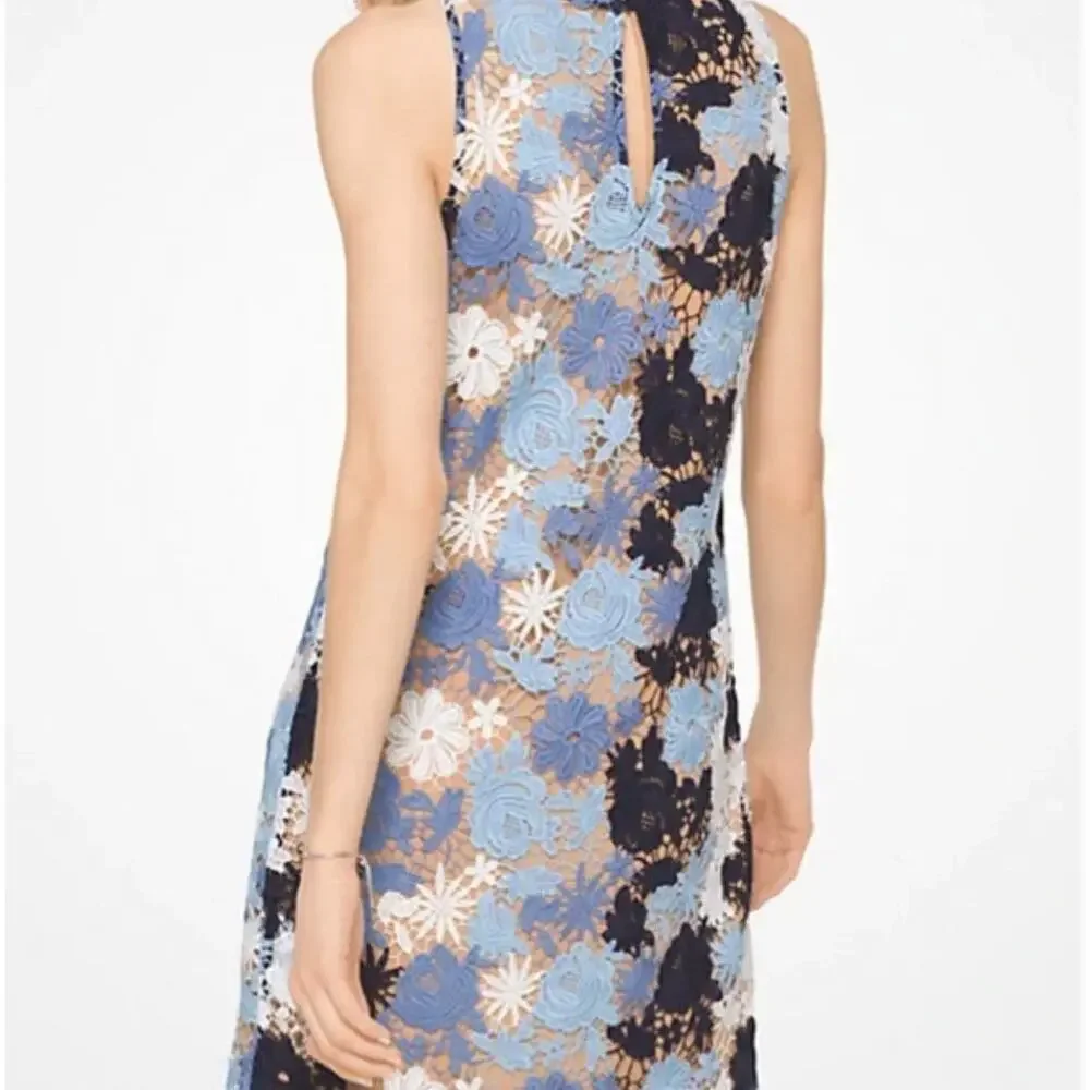 MICHAEL MICHAEL KORS Floral Lace Shift Dress Sz 6